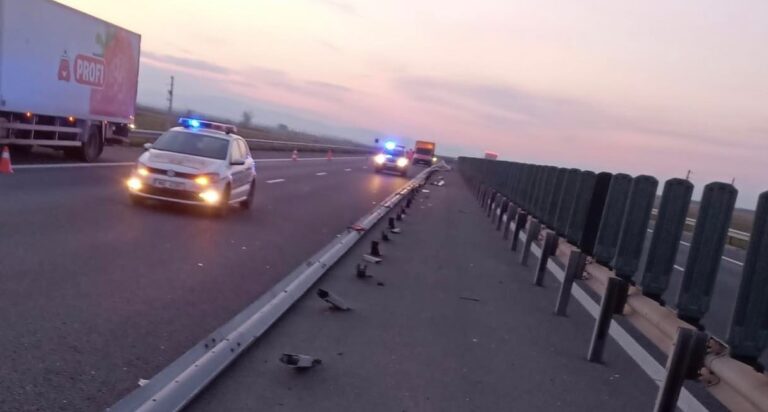ACCIDENT cu un TIR pe A1 Deva-Nădlac, sensul de mers spre Nădlac. Restricții până la ora 12:00