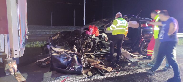 Accident rutier pe autostrada A1, în apropiere de Ilia