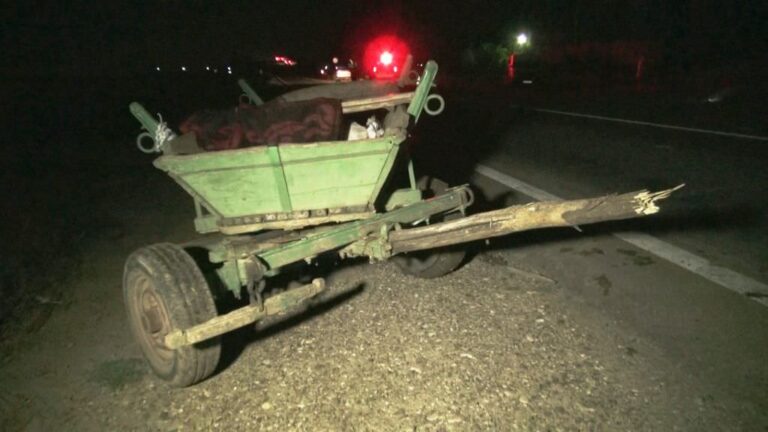 Un șofer beat a intrat într-o căruță, pe o stradă principală din municipiul Deva