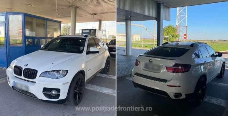 O femeie la volanul unui BMW X6 a vrut să treacă frontiera dar POLIȚIA a oprit-o instantaneu. Ce au găsit autoritățile
