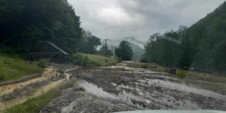 PLOAIA TORENŢIALĂ a blocat drumul spre Sarmizegetusa Regia. Intervenţie de urgenţă. Cum arată drumul acum
