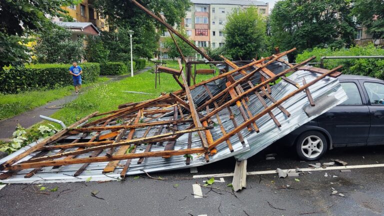 RAVAGII făcute de FURTUNĂ în municipiul Hunedoara: FOTO + VIDEO