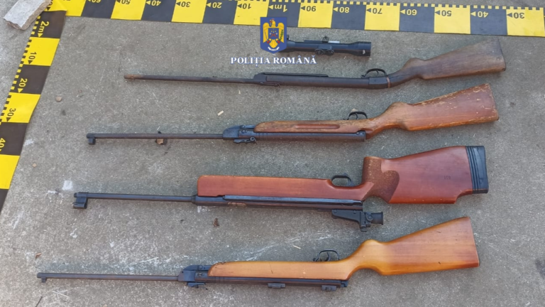 CE AU DESCOPERIT POLIȚIȘTII: O femeie din Simeria avea în casă un dulap plin cu ARME