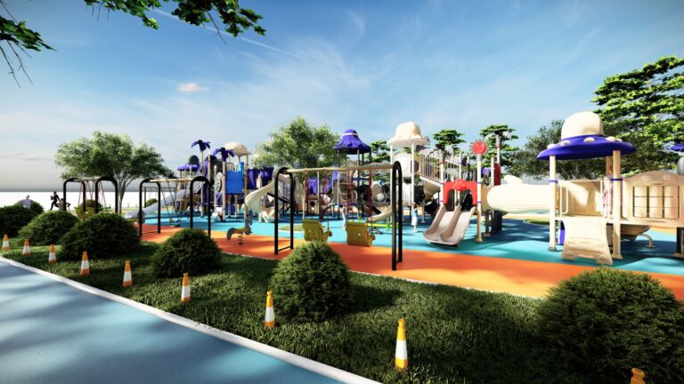 DEVA: Locul de joacă din Parcul Cetății va fi complet modernizat. Lucrările au început, vezi CUM VA ARĂTA
