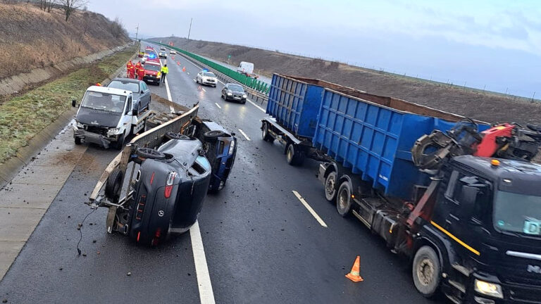 ACCIDENT pe autostrada A1, între Orăștie și Sebeș, sâmbătă dimineața. Trafic restricționat pe o bandă