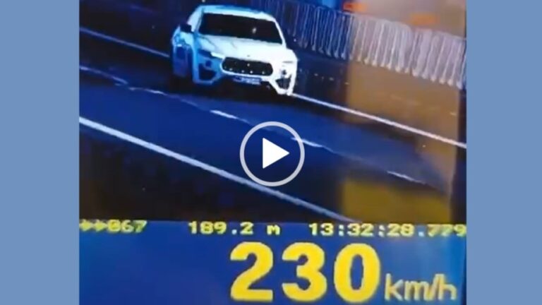 VIDEO: Cu 230 km/h pe autostrada A1 Deva – Nădlac. Ce sancțiune a primt șoferul