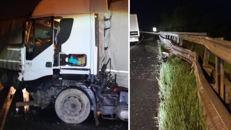 ȘOIMUȘ: TRAFIC BLOCAT COMPLET pe autostrada A1, sensul spre Sibiu. Accident cu un TIR