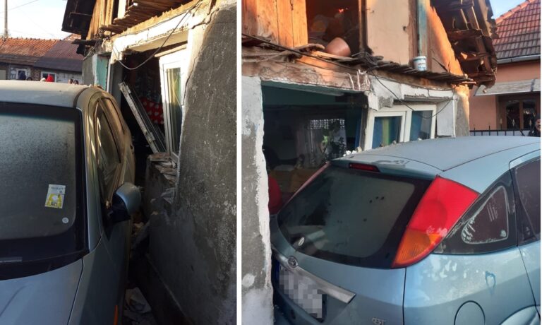 Strada Muzicanților: Cum a ajuns o mașină staționată să intre în casa unei femei de 60 de ani