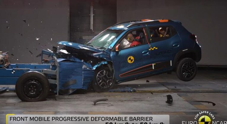 Dacia Spring a obținut doar o stea la testele de impact EuroNCAP