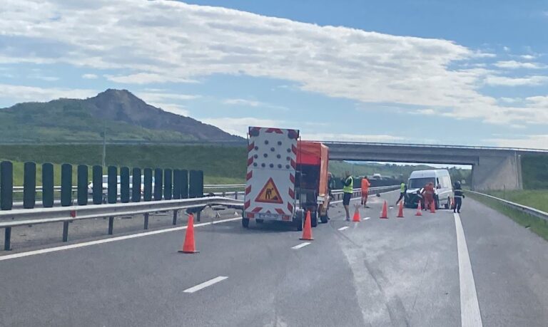 Accident pe autostrada A1 la Ilia, județul Hunedoara, marți dimineața