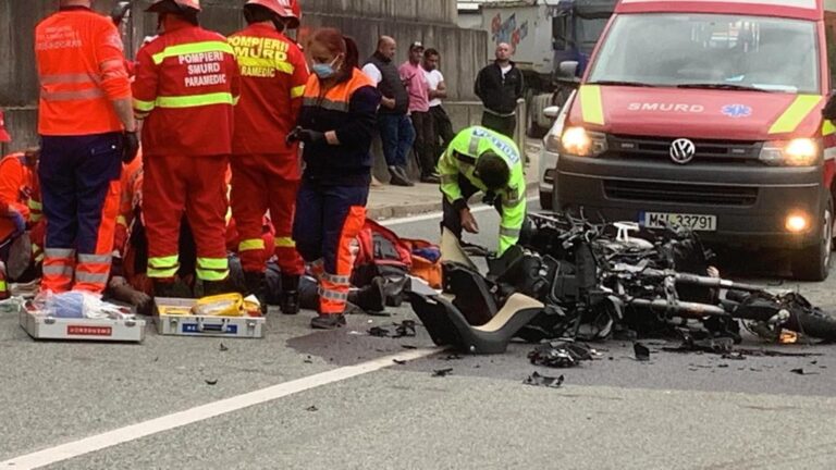 ULTIMA ORĂ: Accident groaznic în Defileul Jiului. Un motociclist a fost spulberat şi a murit