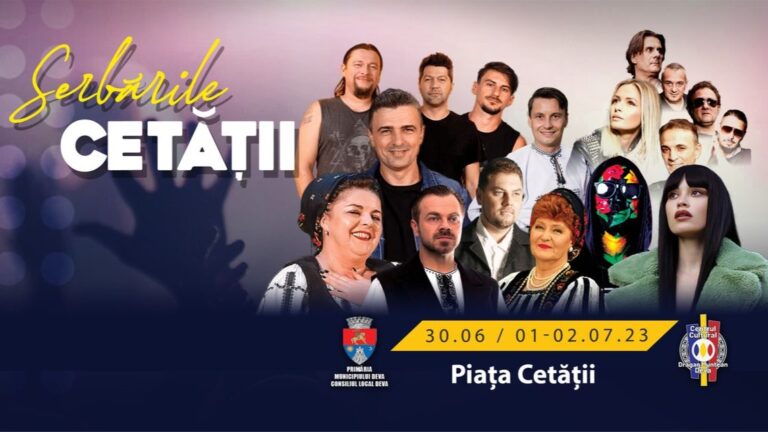 Weekend INCENDIAR la Deva: Trei zile de spectacol și distracție la SERBĂRILE CETĂȚII – vezi programul și artiștii