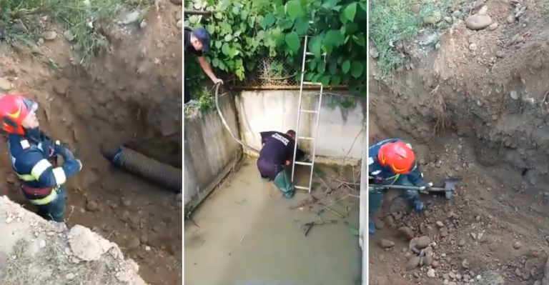 Luminiţa s-a blocat într-o conductă la 2 metri sub pământ. Cum o scoţi de acolo? Citeşte POVESTEA şi vezi FILMUL